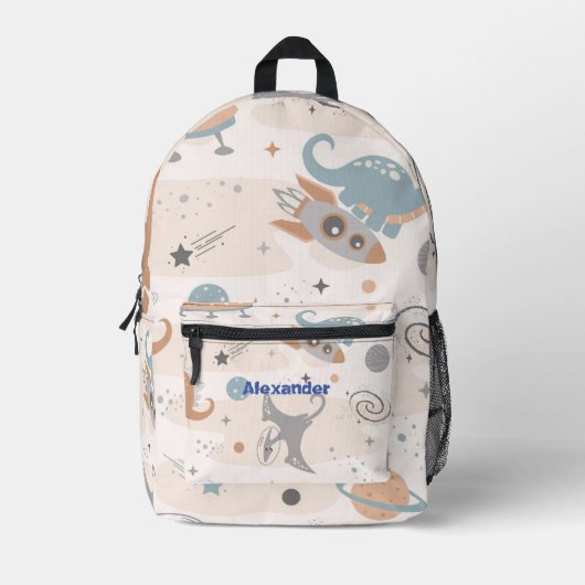 Sac À Dos Imprimé Dinosaure Enfants Cute Personnalisé (Recto)