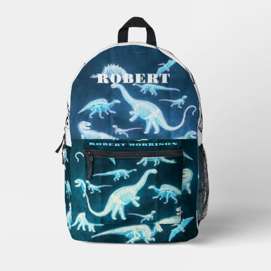 Sac À Dos Imprimé Dinosaure Motif Squelette moderne T-Rex (Recto)