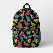 Sac à dos imprimé dinosaure pour garçons et filles (Recto)