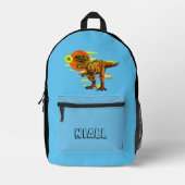 Sac À Dos Imprimé Dinosaure tendance personnalisée (Recto)