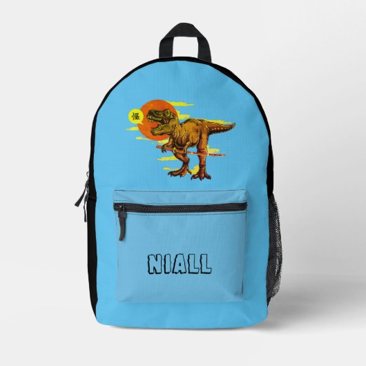 Sac À Dos Imprimé Dinosaure tendance personnalisée (Recto)