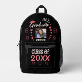 Sac À Dos Imprimé Diplômé de l'école secondaire - photo (Recto)