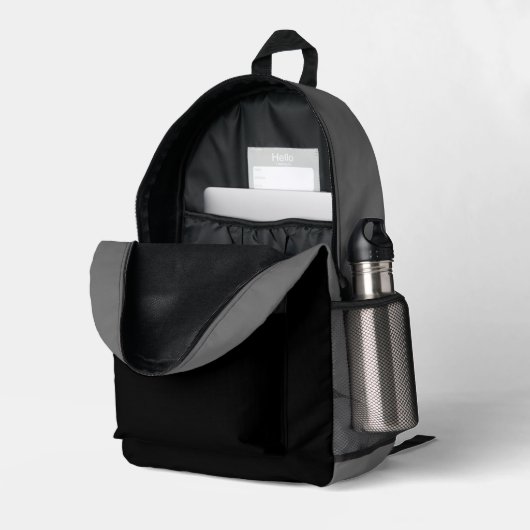 Sac À Dos Imprimé do-it-yourself Ajouter Un Texte Ou Un Logo D'Image (Coin arrière droit (ouvert))