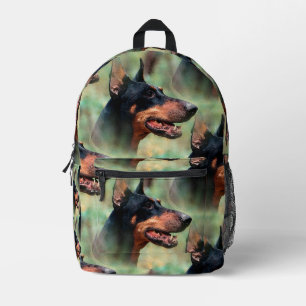 Sac À Dos Imprimé Doberman Pinscher dans les bois