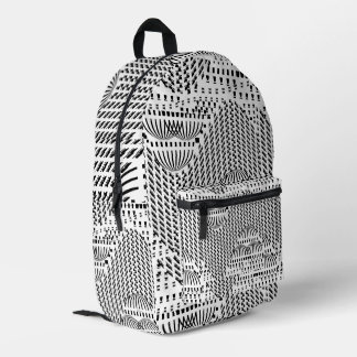 SAC À DOS IMPRIMÉ DÔMES NOIRS ET BLANCS