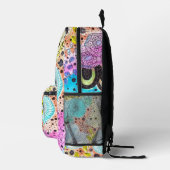 Sac À Dos Imprimé Doodles floraux géants Cool (Droite)