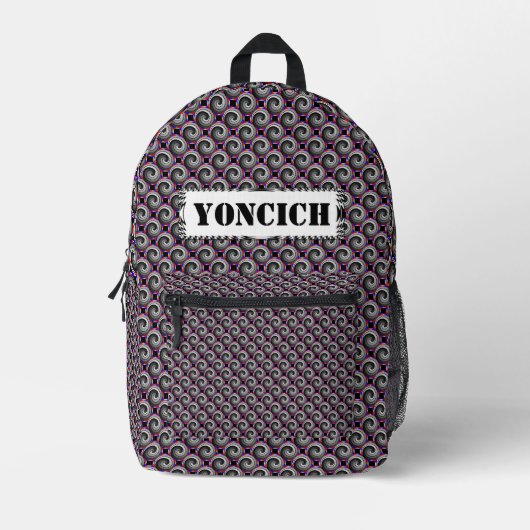 Sac À Dos Imprimé Double Yin Yang Spiral par Kenneth Yoncich (Recto)