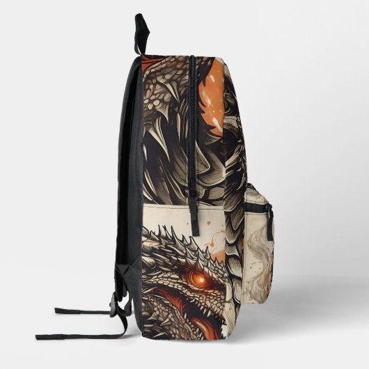 Sac À Dos Imprimé Dragon (Gauche)
