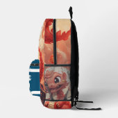 Sac À Dos Imprimé Dragon 3D Nom d'enfant personnalisé (Droite)