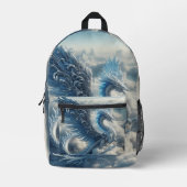 Sac À Dos Imprimé Dragon superbe entouré de nuages (Recto)