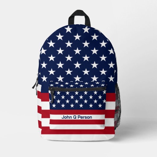 Sac À Dos Imprimé Drapeau américain (Recto)