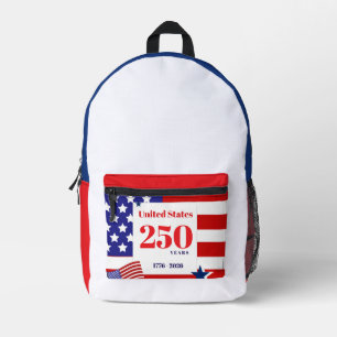Sac À Dos Imprimé Drapeau américain USA Patriotique 250e Célébration