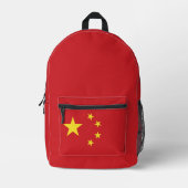 Sac À Dos Imprimé Drapeau de la Chine (Recto)