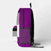 Sac À Dos Imprimé Drapeau de la fierté de l'asexualité (Droite)