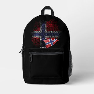 Sac À Dos Imprimé Drapeau de la Norvège