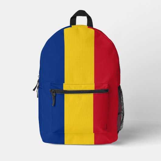 Sac À Dos Imprimé Drapeau de la Roumanie (Recto)