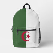 Sac À Dos Imprimé Drapeau de l'Algérie (Recto)
