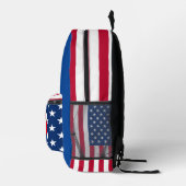 Sac À Dos Imprimé Drapeau de volleyball USA (Droite)