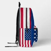 Sac À Dos Imprimé Drapeau de volleyball USA (Gauche)