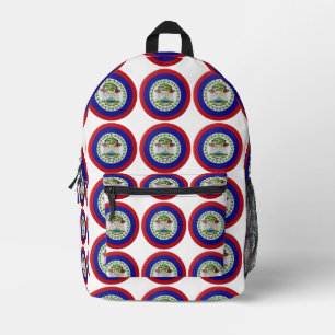 Sac À Dos Imprimé Drapeau du Belize