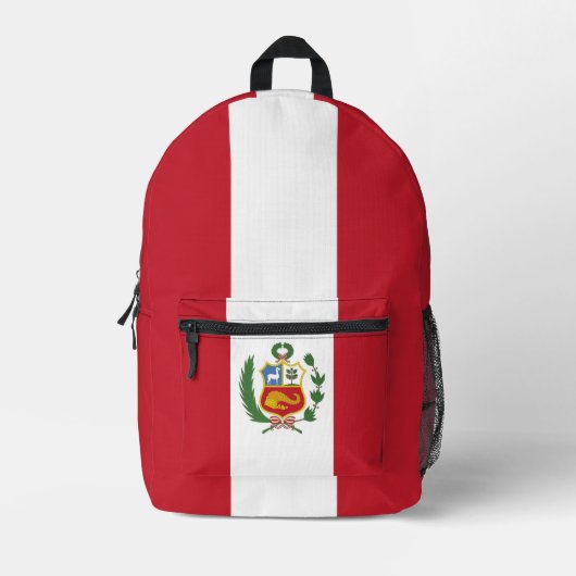 Sac À Dos Imprimé Drapeau du Pérou (Recto)