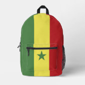 Sac À Dos Imprimé drapeau du Sénégal (Recto)