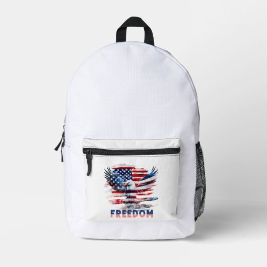 Sac À Dos Imprimé Drapeau et aigle des Etats-Unis.Liberté. (Recto)