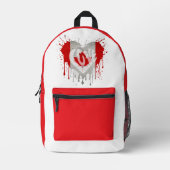 Sac À Dos Imprimé Drapeau J'aime Canada (Recto)