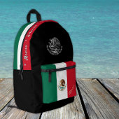 Sac À Dos Imprimé Drapeau mexicain, Mexique, noir patriote