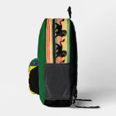 Sac À Dos Imprimé Drapeau noir Rasta Lion Jamaïque Design (Droite)