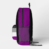 Sac À Dos Imprimé Drapeau personnalisé d'asexualité (Droite)