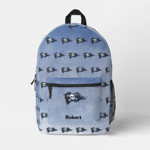 Sac À Dos Imprimé Drapeau pirate personnalisé personnalisé