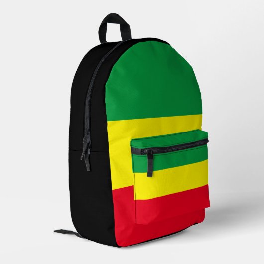 Sac À Dos Imprimé Drapeau Rasta (Coin arrière gauche)
