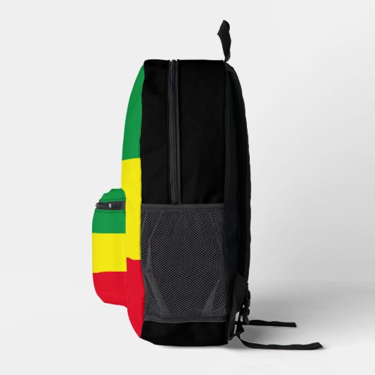 Sac À Dos Imprimé Drapeau Rasta (Droite)