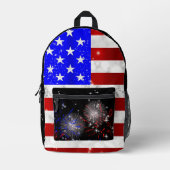 Sac À Dos Imprimé Drapeau USA (Recto)