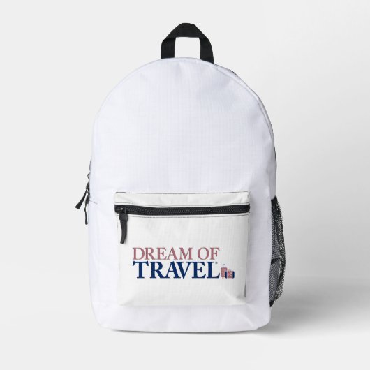 Sac À Dos Imprimé Dream of Travel ® Backpack (Luggage Collection) (Recto)