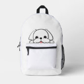 Sac À Dos Imprimé Drôle mignon chien (Recto)