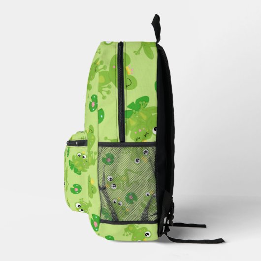 Sac À Dos Imprimé Drôle mignon Roi vert et Reine Grenouille (Droite)