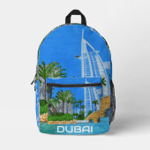Sac À Dos Imprimé Dubaï Émirats arabes unis (Recto)
