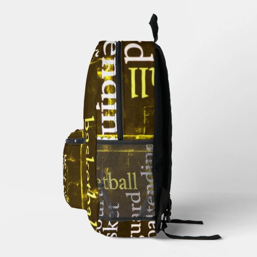 Sac À Dos Imprimé Dunk in Fashion : Accessoire de basket-ball imprim (Droite)