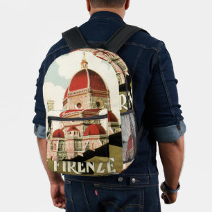 Sac À Dos Imprimé Duomo à Firenze Florence Italie Art de voyage vint