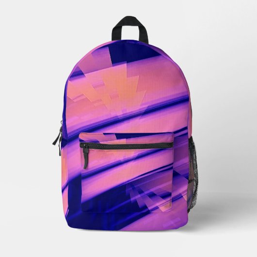 SAC À DOS IMPRIMÉ EAU DE CHUTE ABSTRAITE (Recto)