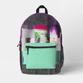 Sac À Dos Imprimé Échec du chargement de l'art abstrait en grille de (Recto)