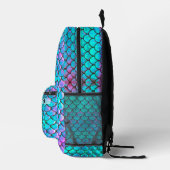 Sac À Dos Imprimé échelle de sirène d'iridescence simulée (Droite)
