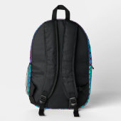 Sac À Dos Imprimé échelle de sirène d'iridescence simulée (Verso)