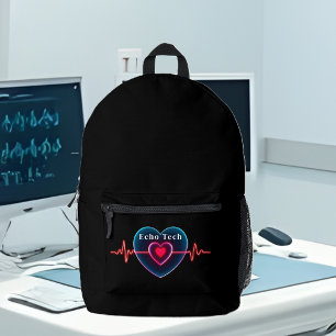 Sac À Dos Imprimé Echo Tech Bouton EKG