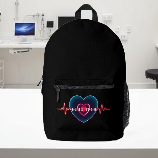 Sac À Dos Imprimé Echo Tech | Bouton | EKG