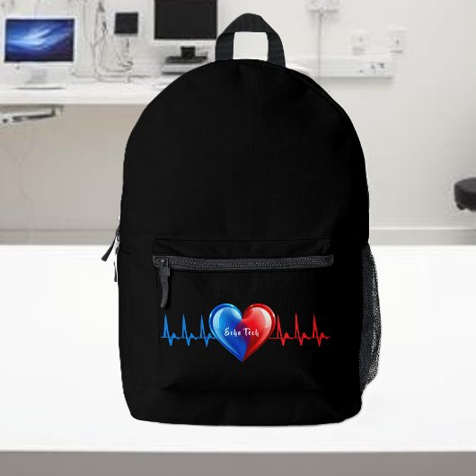 Sac À Dos Imprimé Écho Tech - Sonographe Cardiaque