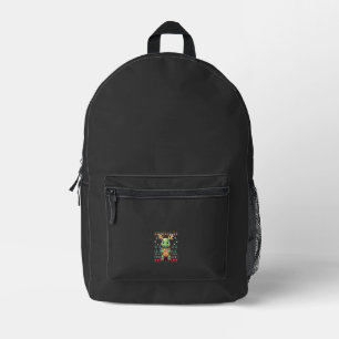 Sac À Dos Imprimé Éclairage de style pull de Noël moche Tortue de No
