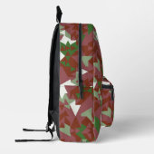 Sac À Dos Imprimé Eclectique Mod Retro Motif de Noël géométrique (Gauche)